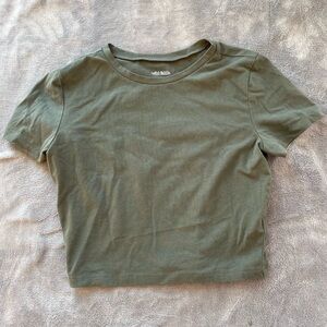 Wild Fable Olive Crop Top
